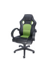 SCAUN GAMING SPACER imitatie piele & material textil, black &