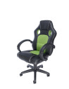SCAUN GAMING SPACER imitatie piele & material textil, black &