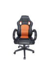 SCAUN GAMING SPACER imitatie piele & material textil, black &