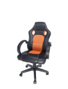SCAUN GAMING SPACER imitatie piele & material textil, black &