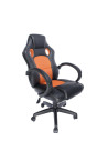 SCAUN GAMING SPACER imitatie piele & material textil, black &