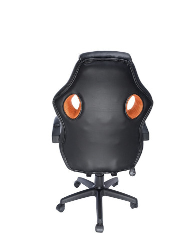 SCAUN GAMING SPACER imitatie piele & material textil, black &