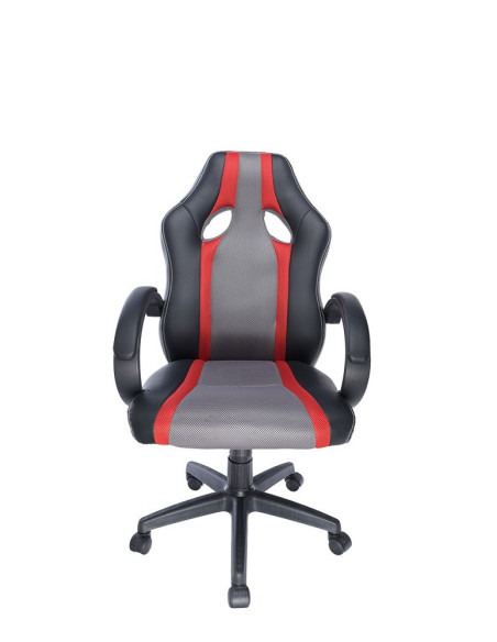 SCAUN GAMING SPACER imitatie piele & material textil, black & SCAUN GAMING SPACER imitatie piele & material textil, black &