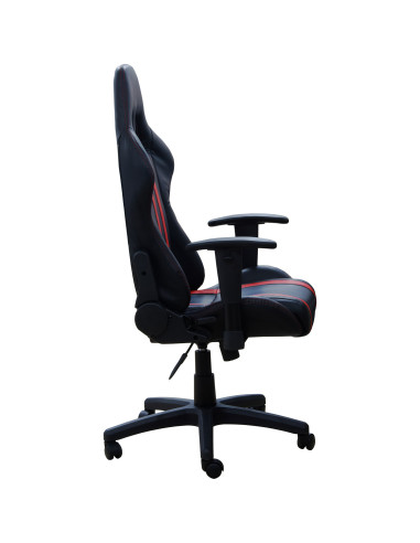 SCAUN GAMING SPACER imitatie piele, black & red, brate