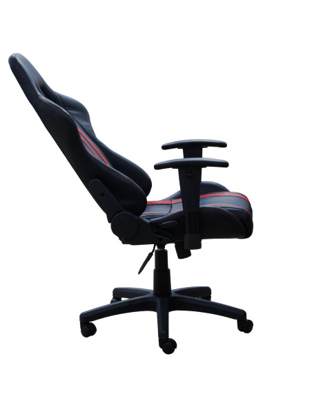 SCAUN GAMING SPACER imitatie piele, black & red, brate
