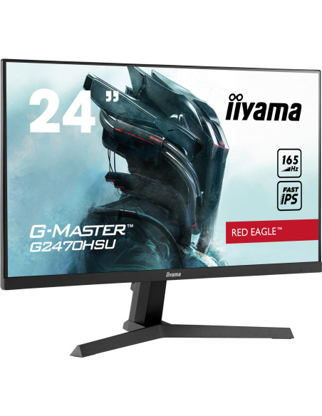 IIYAMA 24" ETE Fast IPS Gaming, G-Master Red Eagle, FreeSync Premium, 1920x1080@165Hz, 250cd m², 1100 1, HDMI, DisplayPort, 0,8m