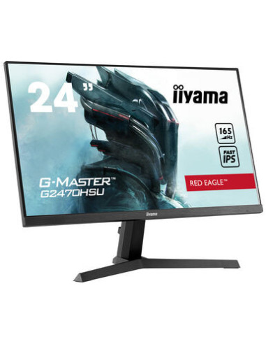 IIYAMA 24" ETE Fast IPS Gaming, G-Master Red Eagle, FreeSync Premium, 1920x1080@165Hz, 250cd m², 1100 1, HDMI, DisplayPort, 0,8m