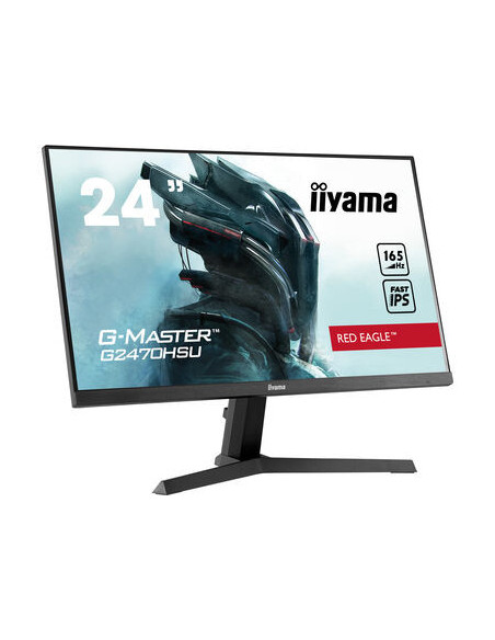 IIYAMA 24" ETE Fast IPS Gaming, G-Master Red Eagle, FreeSync Premium, 1920x1080@165Hz, 250cd m², 1100 1, HDMI, DisplayPort, 0,8m