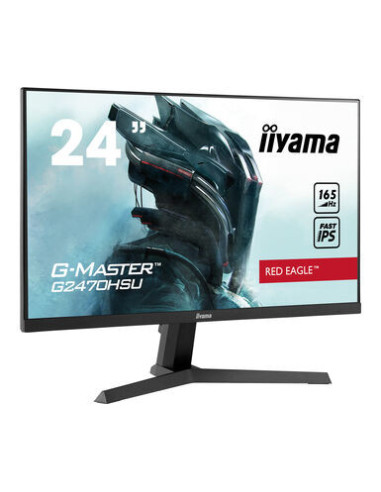 IIYAMA 24" ETE Fast IPS Gaming, G-Master Red Eagle, FreeSync Premium, 1920x1080@165Hz, 250cd m², 1100 1, HDMI, DisplayPort, 0,8m