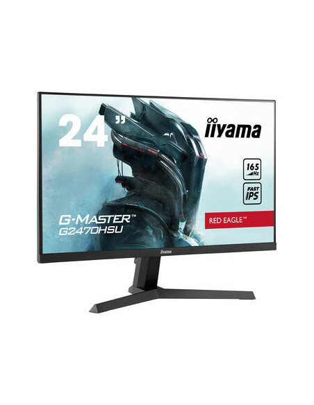 IIYAMA 24" ETE Fast IPS Gaming, G-Master Red Eagle, FreeSync Premium, 1920x1080@165Hz, 250cd m², 1100 1, HDMI, DisplayPort, 0,8m