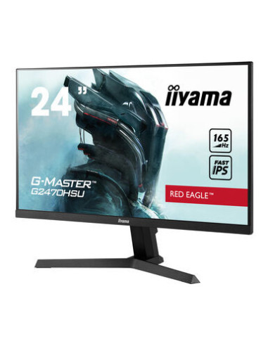 IIYAMA 24" ETE Fast IPS Gaming, G-Master Red Eagle, FreeSync Premium, 1920x1080@165Hz, 250cd m², 1100 1, HDMI, DisplayPort, 0,8m
