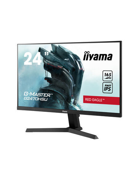 IIYAMA 24" ETE Fast IPS Gaming, G-Master Red Eagle, FreeSync Premium, 1920x1080@165Hz, 250cd m², 1100 1, HDMI, DisplayPort, 0,8m