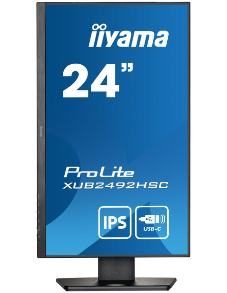 IIYAMA PROLITE XUB2492HSC-B5 USB-C 24" IPS 	1920 x 1080 @75Hz 4ms 250 cd m² HDMI DP USB-C 65W Full Ergo