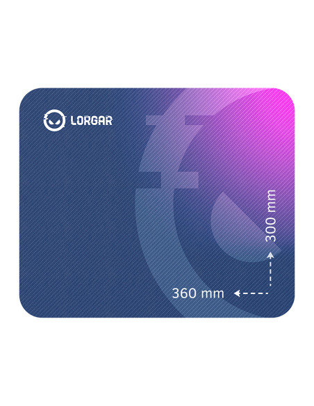 Lorgar Main 133, Gaming mouse pad, High-speed surface, Purple