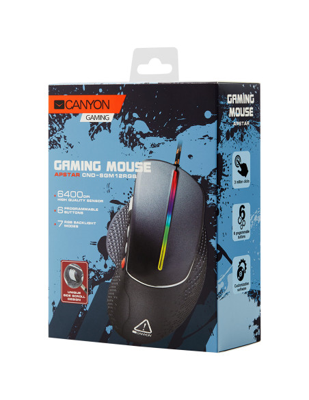 CANYON Apstar GM-12, Wired High-end Gaming Mouse with 6