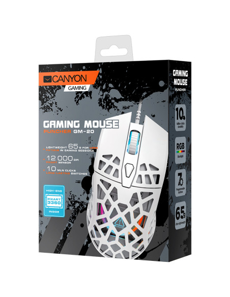 CANYON Puncher GM-20, High-end Gaming Mouse with 7 programmable