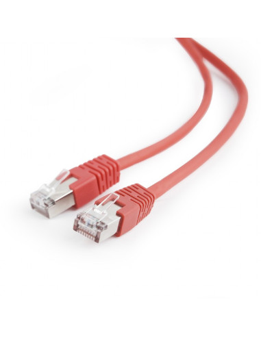 ERC-,PATCH CORD FTP GEMBIRD Cat5e, cupru-aluminiu, 2 m, rosu, AWG26, ecranat "PP22-2M/R"