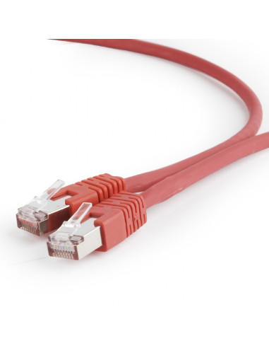 ERC-,PATCH CORD S/FTP GEMBIRD Cat6a, LSZH, cupru, 5 m, rosu, AWG27, dublu ecranat "PP6A-LSZHCU-R-5M"