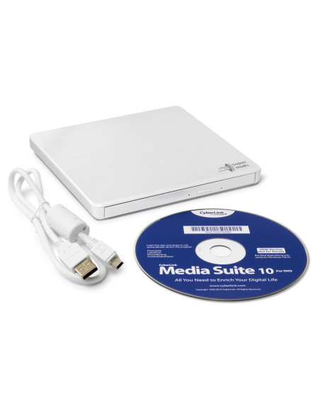 ERC-,DVD-RW extern, LG, interfata USB 2.0, alb, "GP60NW60"