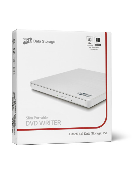 ERC-,DVD-RW extern, LG, interfata USB 2.0, alb, "GP60NW60"