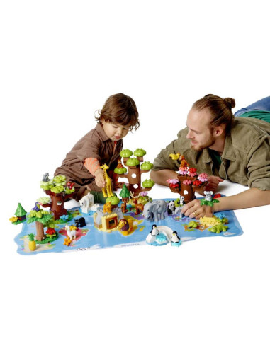 10975,LEGO DUPLO, Animale din intreaga lume, 10975, 142 piese