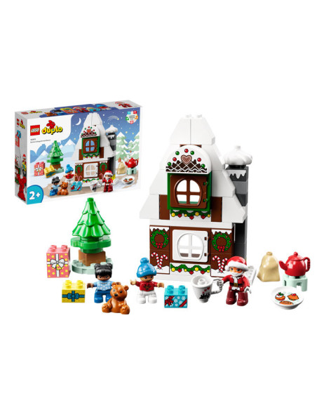 10976,LEGO DUPLO, Casuta din turta dulce a lui Mos Craciun, 10976, 50 piese