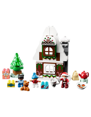 10976,LEGO DUPLO, Casuta din turta dulce a lui Mos Craciun, 10976, 50 piese