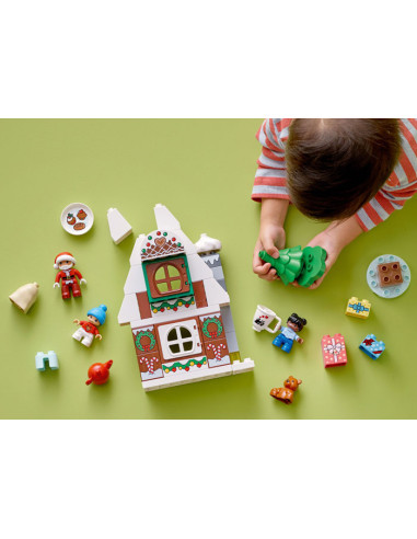 10976,LEGO DUPLO, Casuta din turta dulce a lui Mos Craciun, 10976, 50 piese