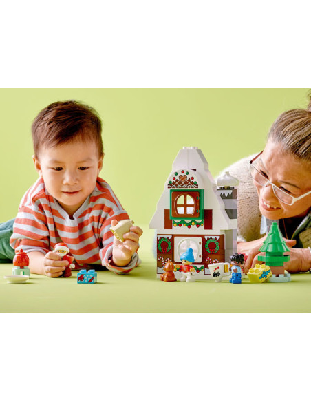 10976,LEGO DUPLO, Casuta din turta dulce a lui Mos Craciun, 10976, 50 piese
