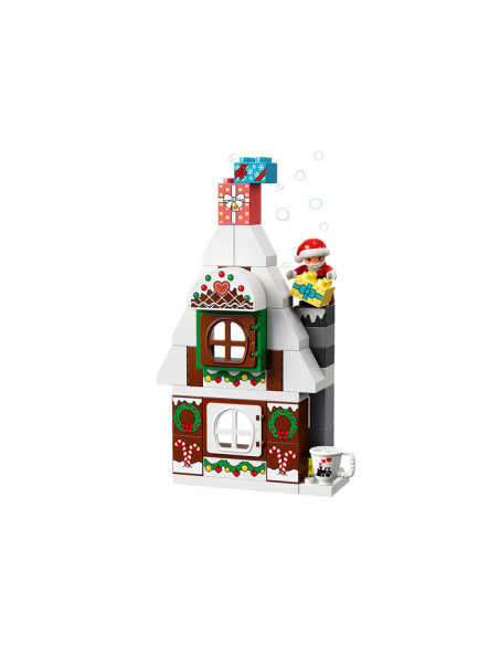 10976,LEGO DUPLO, Casuta din turta dulce a lui Mos Craciun, 10976, 50 piese
