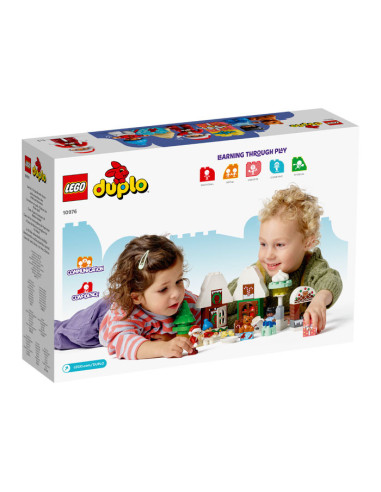 10976,LEGO DUPLO, Casuta din turta dulce a lui Mos Craciun, 10976, 50 piese