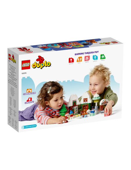 10976,LEGO DUPLO, Casuta din turta dulce a lui Mos Craciun, 10976, 50 piese