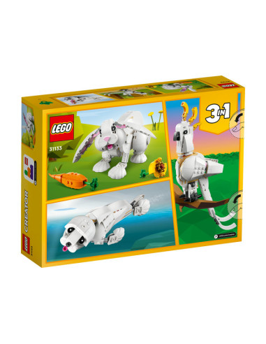 31133,LEGO Creator, Iepure alb, 31133, 258 piese