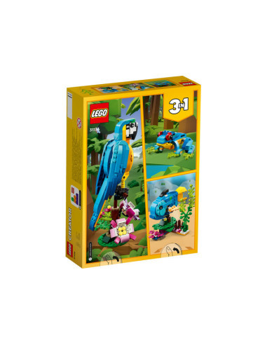 31136,LEGO Creator, Papagal exotic, 31136, 253 piese