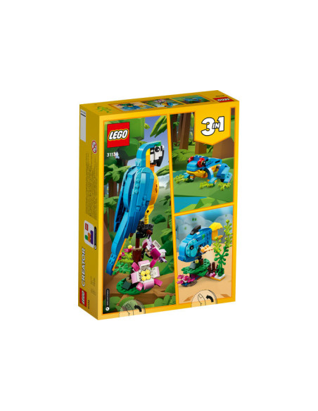31136,LEGO Creator, Papagal exotic, 31136, 253 piese