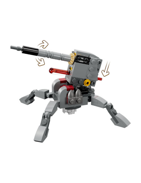 75345,LEGO Star Wars, Pachet de lupta Clone Troopers divizia 501, 75345, 119 piese