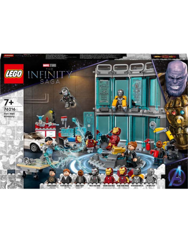 76216,LEGO Marvel Super Heroes, Sala Armurii, 76216, 496 piese