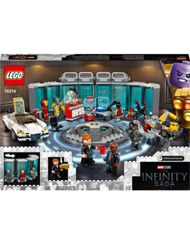 76216,LEGO Marvel Super Heroes, Sala Armurii, 76216, 496 piese