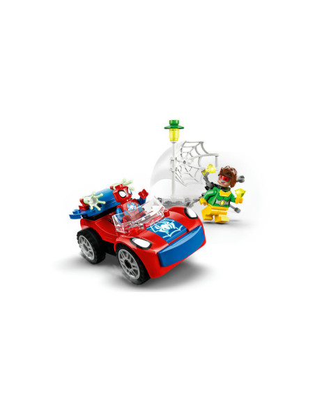 10789,LEGO Marvel Super Heroes, Masina lui Spider-Man si Doc Ock, 10789, 48 piese