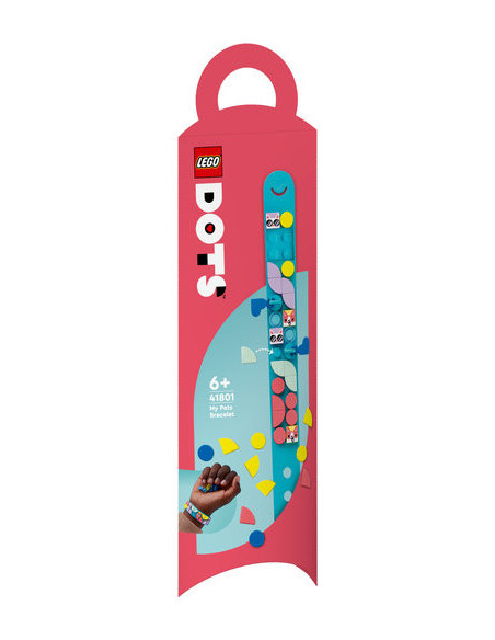 41801,LEGO DOTS, Bratara cu Animale de companie, 41801, 37 piese