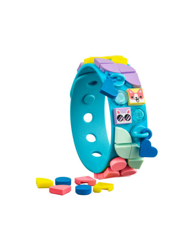 41801,LEGO DOTS, Bratara cu Animale de companie, 41801, 37 piese