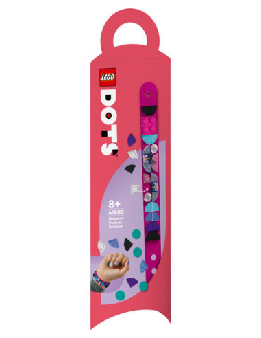 41802,LEGO DOTS, Bratara cu Unicorni, 41802, 37 piese
