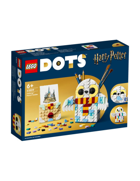 41809,LEGO DOTS, Suport pentru creioane Hedwig™, 41809, 518 piese