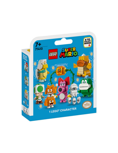 71413,LEGO Super Mario, Pachete cu personaje - Seria 6, 71413, 52 piese