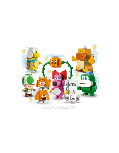 71413,LEGO Super Mario, Pachete cu personaje - Seria 6, 71413, 52 piese