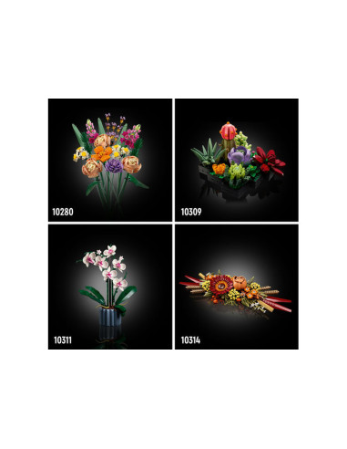 10313,LEGO Creator Expert, Buchet de flori de camp, 10313, 939 piese 10313,LEGO Creator Expert, Buchet de flori de camp, 10313, 939 piese