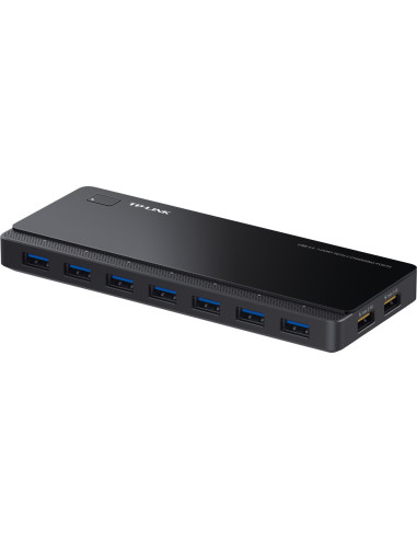 ERC-,HUB extern TP-LINK, porturi USB: USB 3.0 x 7, Fast Charging Port x 2, conectare prin USB 3.0, alimentare retea 220 V, cablu