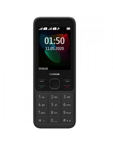 Telefon cu butoane NOKIA, "150"  ecran 2.4 inch, dual sim,  rez. camera nespecificat, memorie interna 4 MB, 2G, Negru
