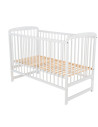 BN-BOOLA01AL,Babyneeds - Patut din lemn Ola 120x60 cm, Din lemn de pin, Stabil si rezistent, Inaltime saltea reglabila pe 3 nive