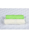 BN-BN77,BabyNeeds - Set 2 cearceafuri cu elastic 120x60 cm, Crem+Verde